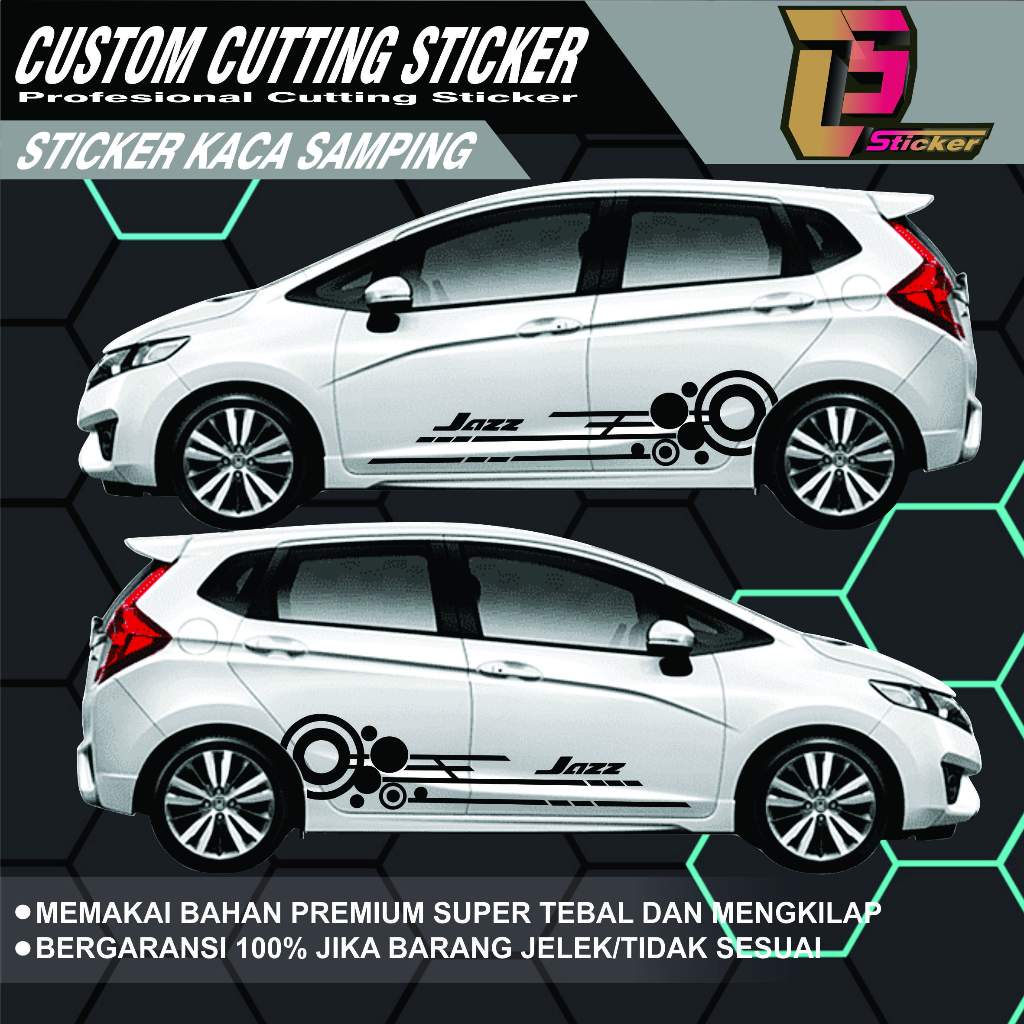 STIKER VARIASI MOBIL HONDA JAZZ STICKER MOBIL HONDA STICKER LIST MINIMALIS
