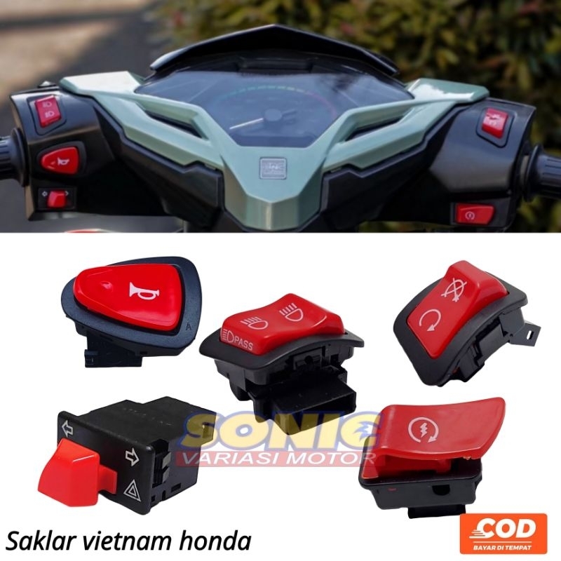 FLASH SALE SAKLAR HONDA VIETNAM SAKLAR DIM STARTER IDLING KLAKSON SEIN HAZARD COCOK UNTUK BEAT ESP