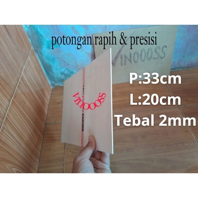 pipa paralon/pvc lembaran 2mm 20cmx33cm