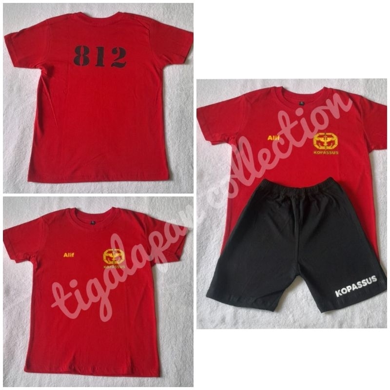 setelan olahraga anak kopassus , setelan olahraga anak , baju olahraga , baju tni , baju olahraga tn