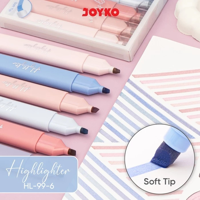 

Penanda Berwarna Highlighter Joyko HL-99 1 Set 6 Warna