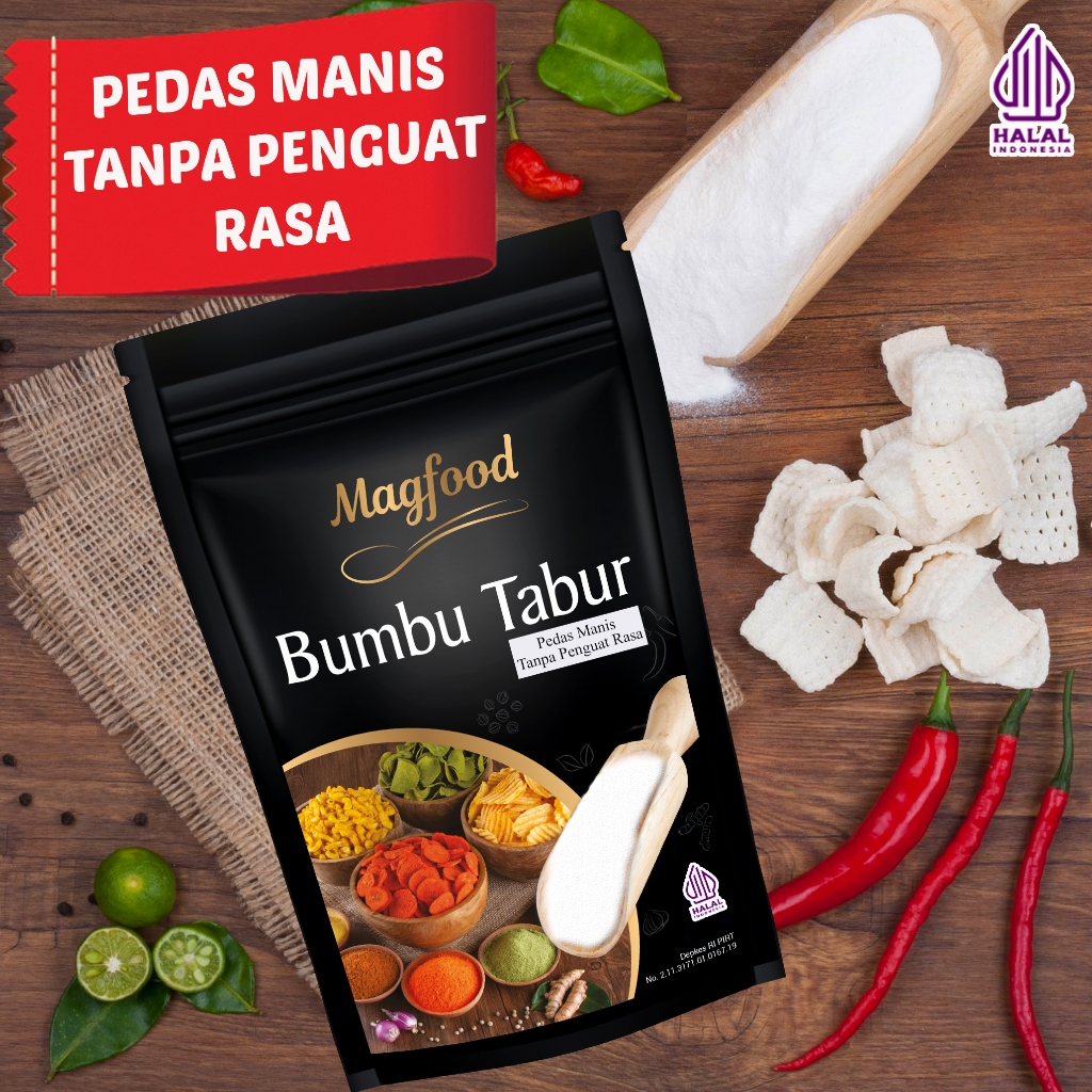 

Magfood Bumbu Tabur Pedas Manis Tanpa Penguat Rasa