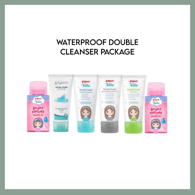 *Luceatstore* FREE BUBBLE WRAP Pigeon Teens Waterproof Double Cleanser Package | Bundling Paket 2in1