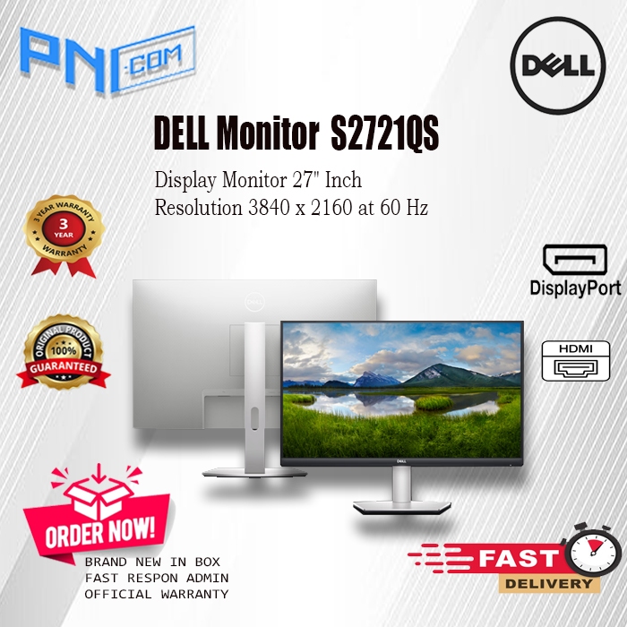 Dell Monitor S2721QS 27" Inch 3YR