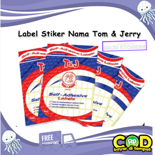 

Label Stiker Tom & Jerry / Sticker Tempel TJ