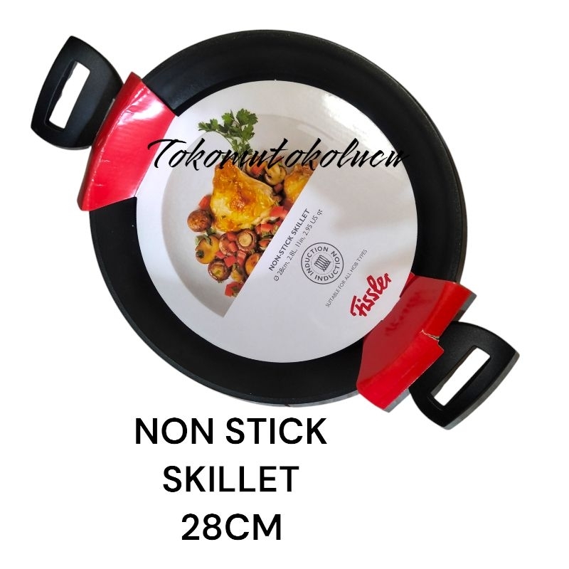 fissler non stick skillet 28cm wok pan