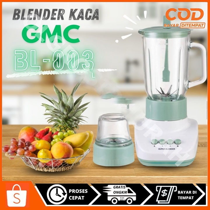 Blender kaca/beling GMC BL 003 190W Blender Pelumat Makanan GMC Blender Jus GMC 003 promo terlaris