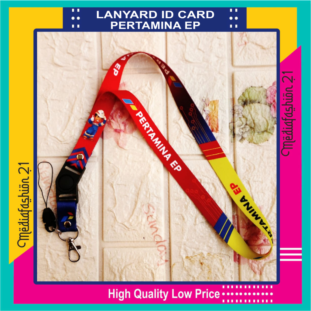 

Lanyard Tali Gantungan ID Card Pertamina EP (Ekplorasi Produksi) Free Strap Gantungan HP/Flashdisk