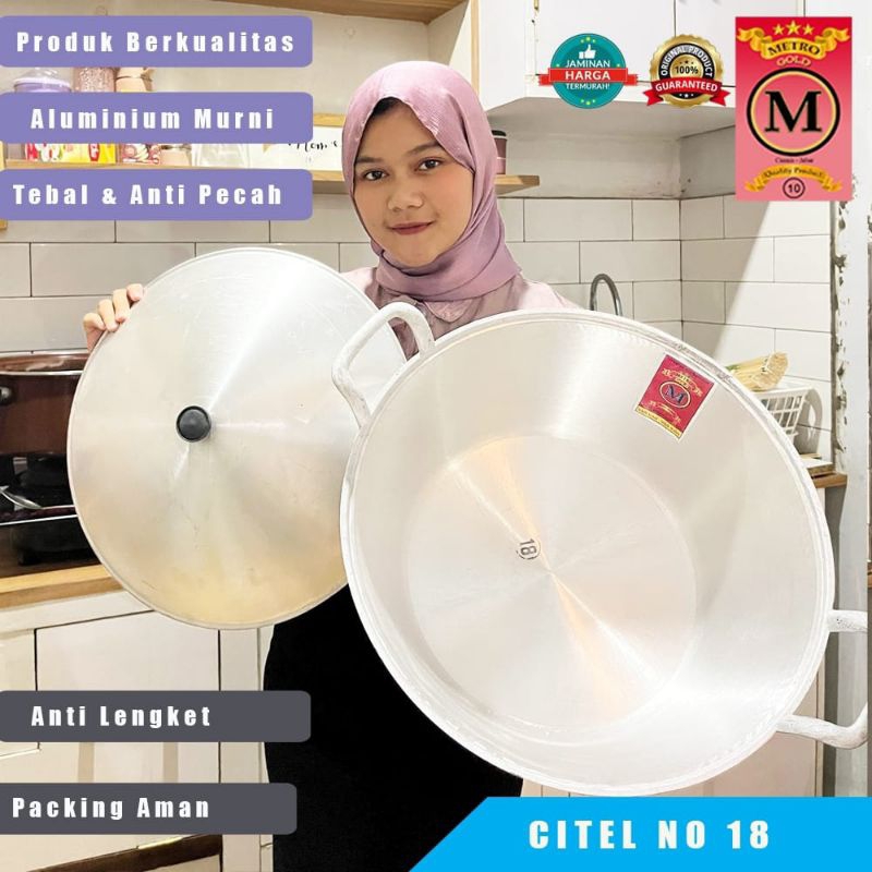 Citel panci/wajan Katel ukuran 18