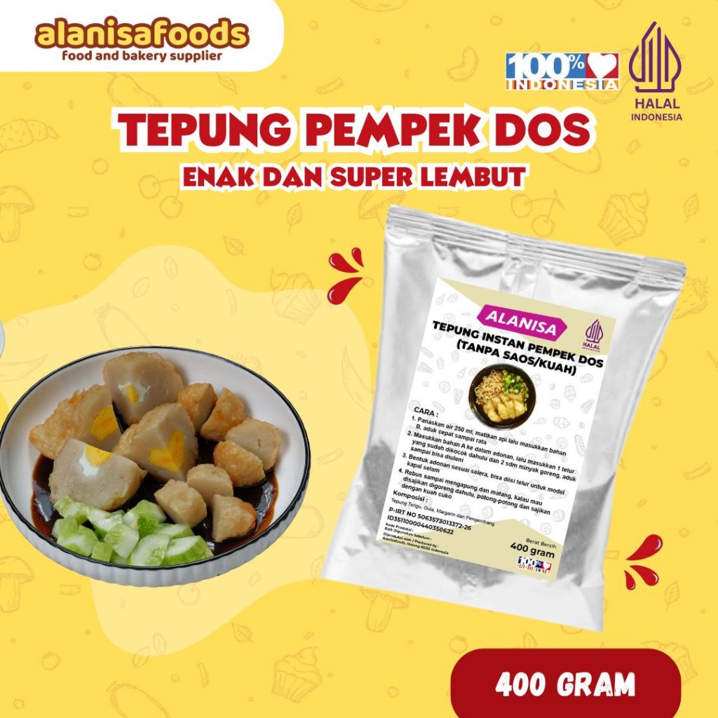 

Tepung Premix Pempek Dos Original 400gr