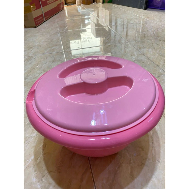 BASI TUTUP BULAT BESAR, BOWL GOLDEN LEMON BESAR