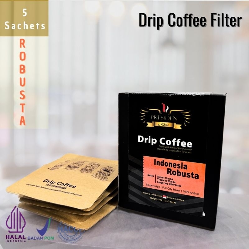 

Kopi Robutsa Indonesia - Drip Coffe 5 seaset - kopi presiden