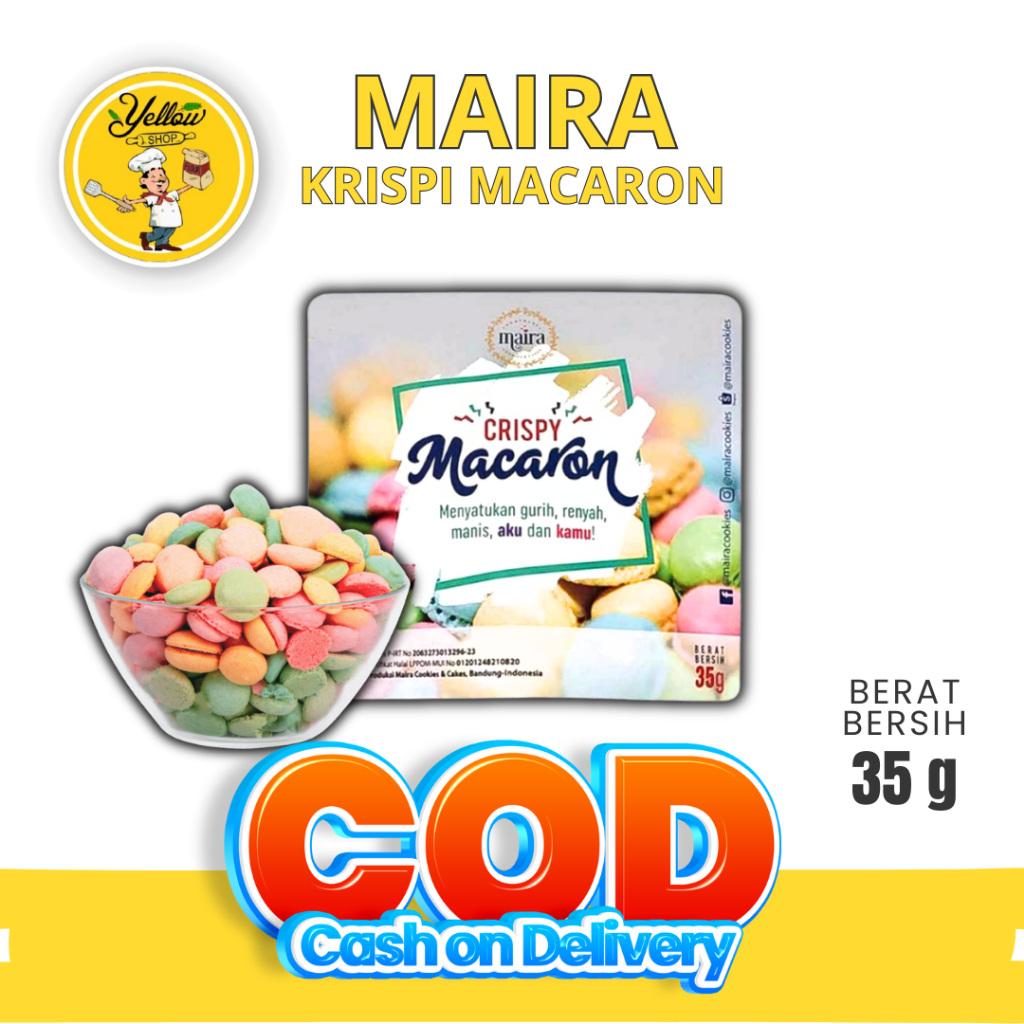 

MACARON KRISPI / MAIRA KRISPI MACARO 35GR / MACARON MINI