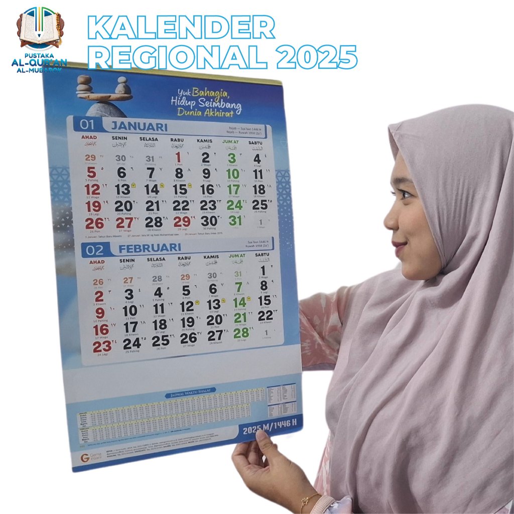 

Kalender Islami Kalender Regional Tahun 2025 (Gema Insani) Murah Jumbo Aesthetic Kalender Dinding