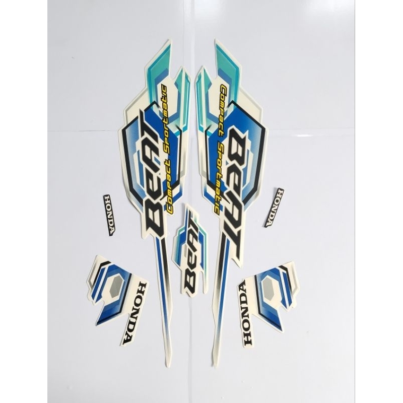 STIKER STRIPING MOTOR | HONDA BEAT KARBU | ORIGINAL | TAHUN 2008
