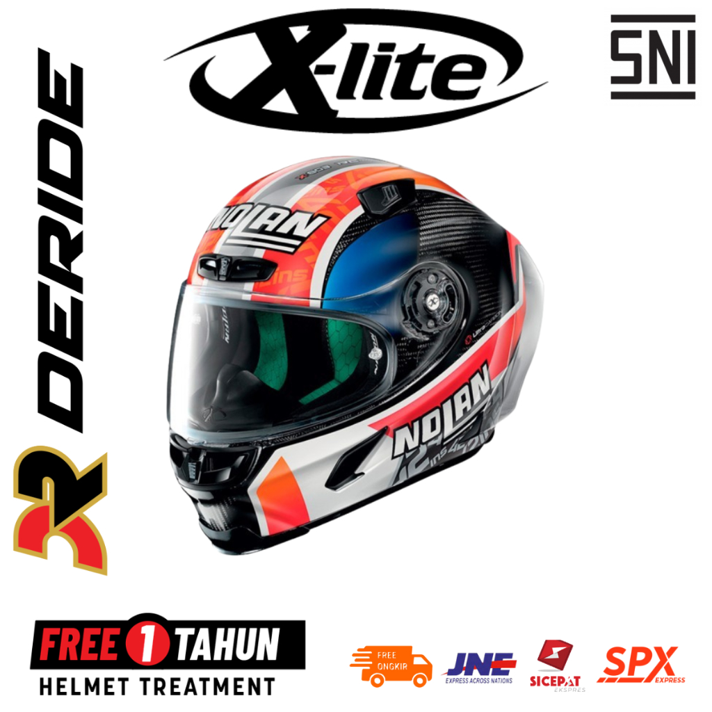HELM XLITE X-803 RS ULTRA CARBON ALEX RINS 046 FULL FACE SNI