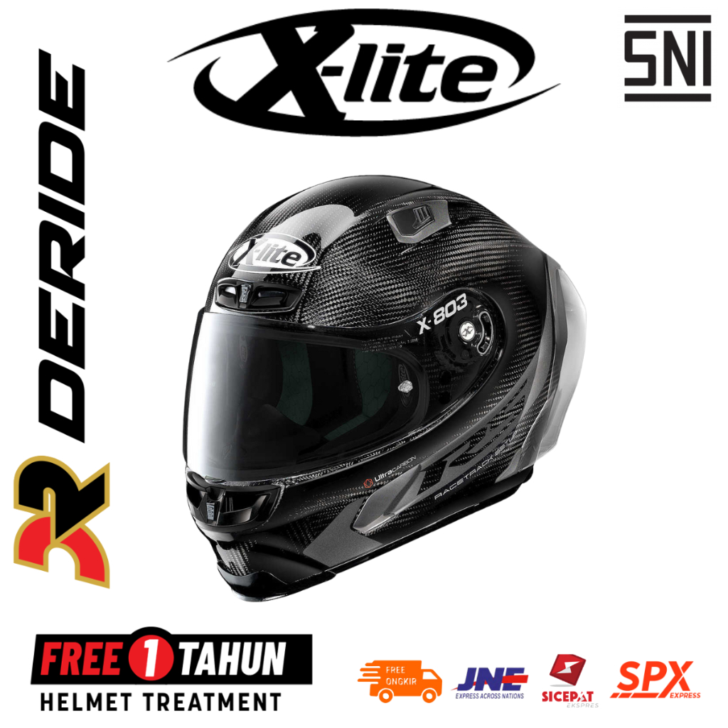 HELM XLITE X-803 RS HOTLAP CARBON FULL FACE SNI