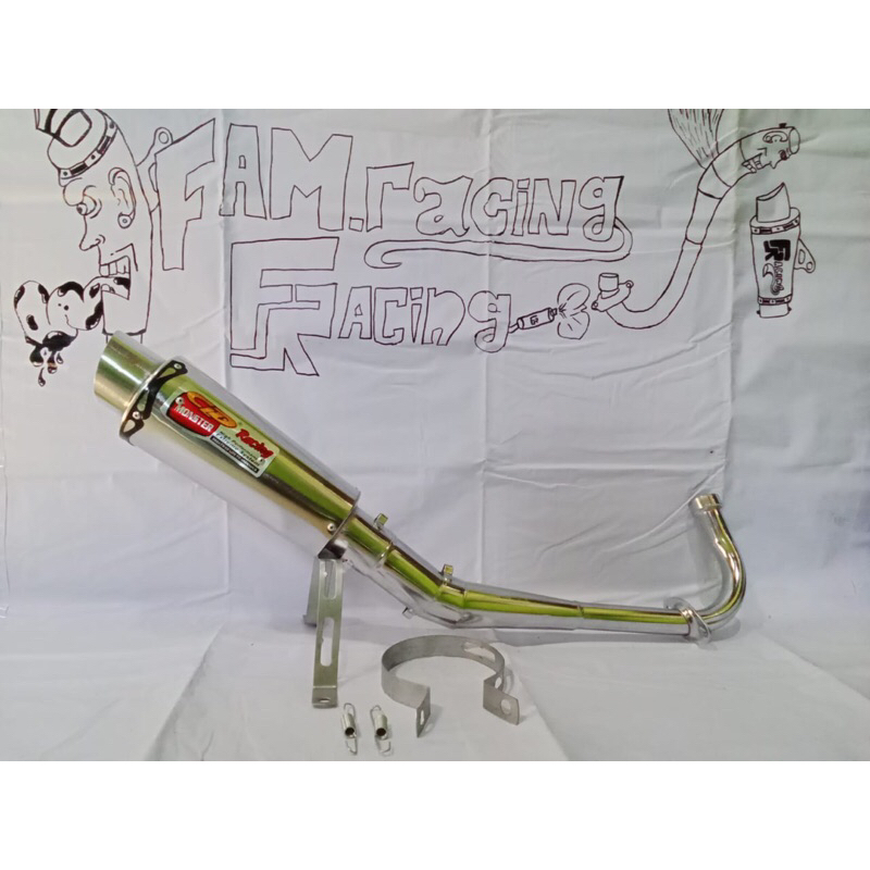 Knalpot Racing CLD Motor Beat FI, Beat karbu, Mio Sporty, Vario, Scoopy, Genio, Fino, Xeon,dll