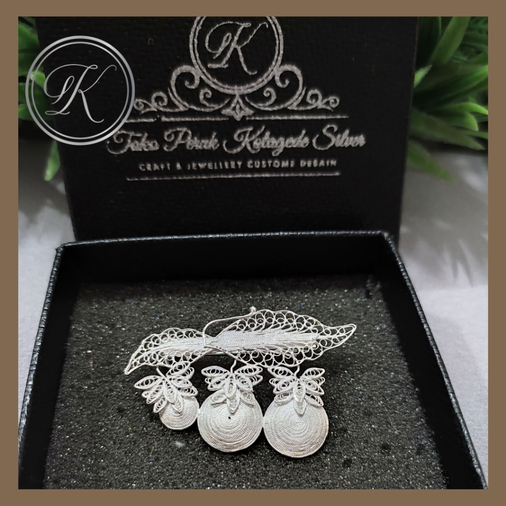 Bros perak 925 model Buah Anggur silver jogja