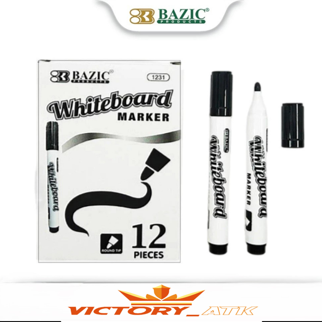 

Spidol Whiteboard Bazic Hitam/Biru/Merah (1 Lsn) - Spidol Papan Tulis