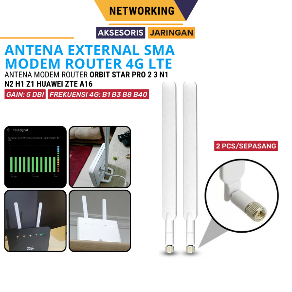 New Antena Penguat Sinyal Modem Huawei 4G TELKOMSEL Orbit Star 2 - 1 Pcs