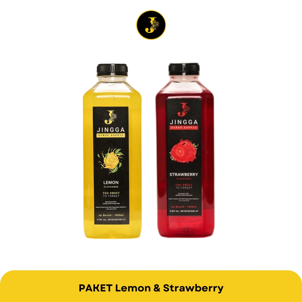 

JINGGA SYRUP - Paket Lemon & Strawberry