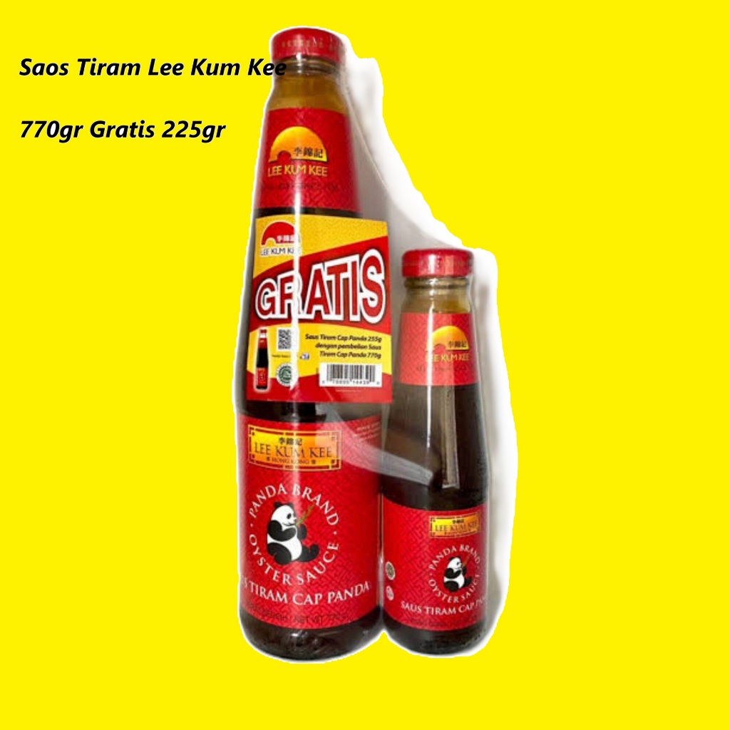

Saos Tiram Lee Kum Kee 770gr GRATIS 225gr (Cap Panda) Hanya Instant