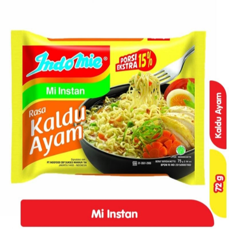 

Indomie Mie Instant Kaldu Ayam 72g