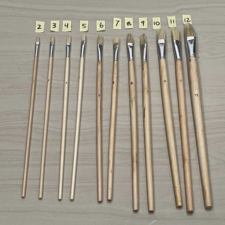 

KODE G28Z Kuas lukis gambar foto no1 cat seni paint painting brush harga 12buah