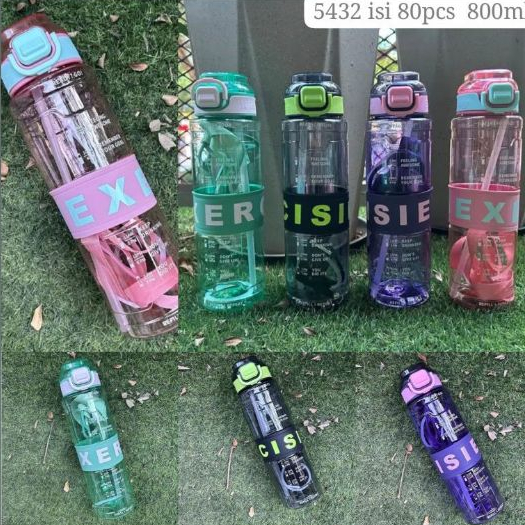 

Botol Minum Exercise Sedotan Tutup Pegangan 800 ml /Tumbler Air Botol Olahraga kode A131