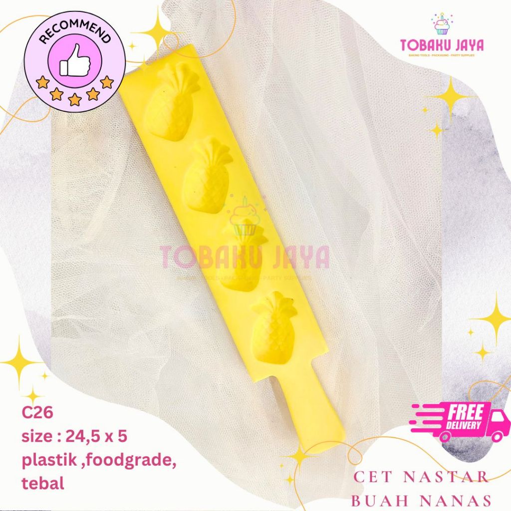 Cetakan Kue Kering Nanas / Cetakan Nastar Lokal Nanas / Cetakan Nastar Bentuk Buah Nanas / Cetakan K