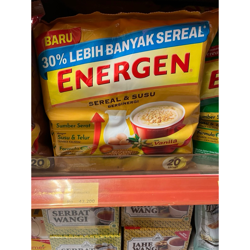 

energen cereal vanilla 20 bag