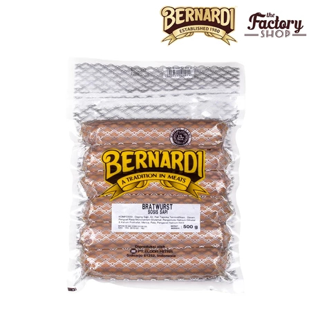 

BERNARDI BEEF BRATWURST 6BJ 500GR