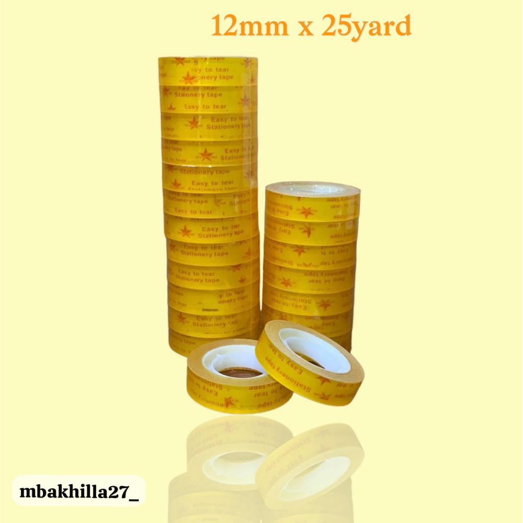 

ISOLASI KECIL 12MM X 25YARD / STATIONARY TAPE