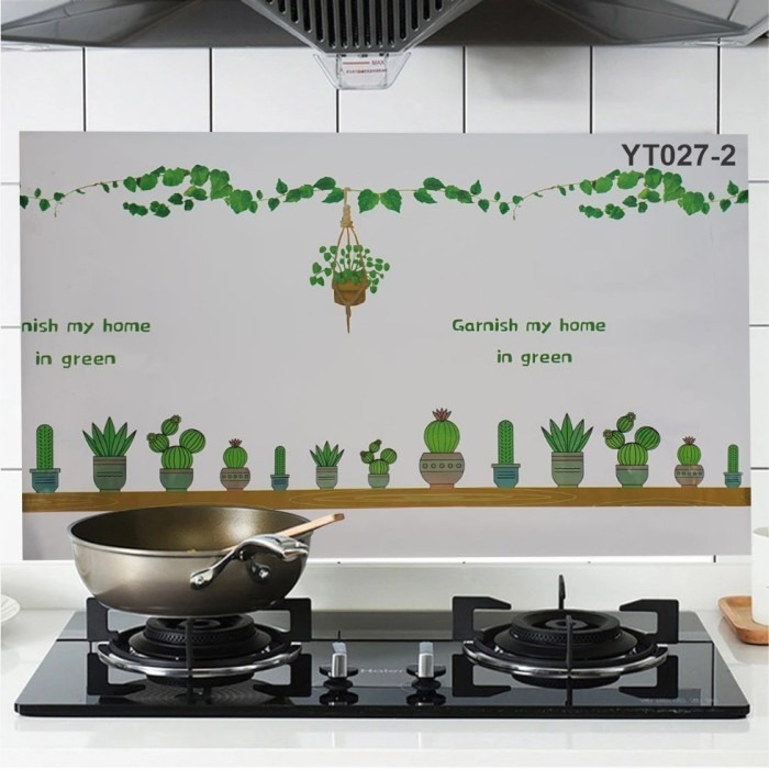 DTG Wall Sticker Dapur Anti Air 60 x 1M Wallpaper Dapur Dan Kamar Mandi Anti Air Anti Minyak Tahan A
