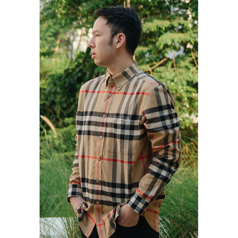 Burberry Castland Flanel Long Sleeve Shirt Original / Kemeja Burberry Authentic