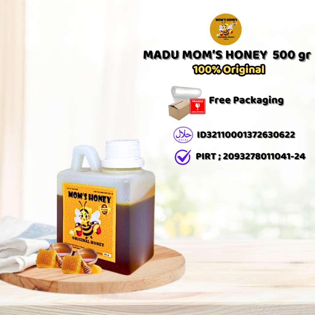 

Madu Murni Moms Honey 500 gram / Madu Hutan Asli