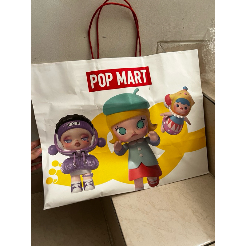 

Paperbag pop mart plastik popmart pop mart