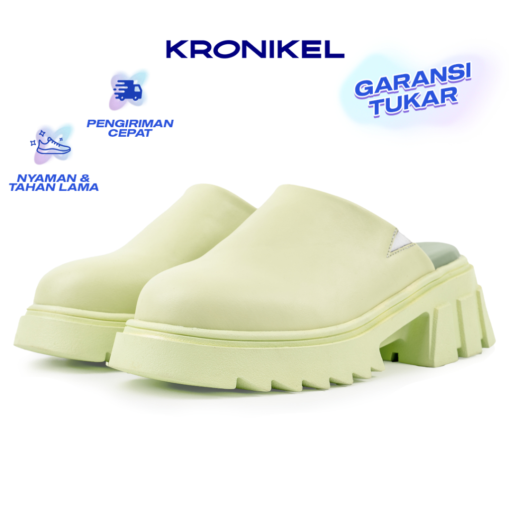 KRONIKEL Haze Sandal Klasik Wanita Kasual Sandal Mint