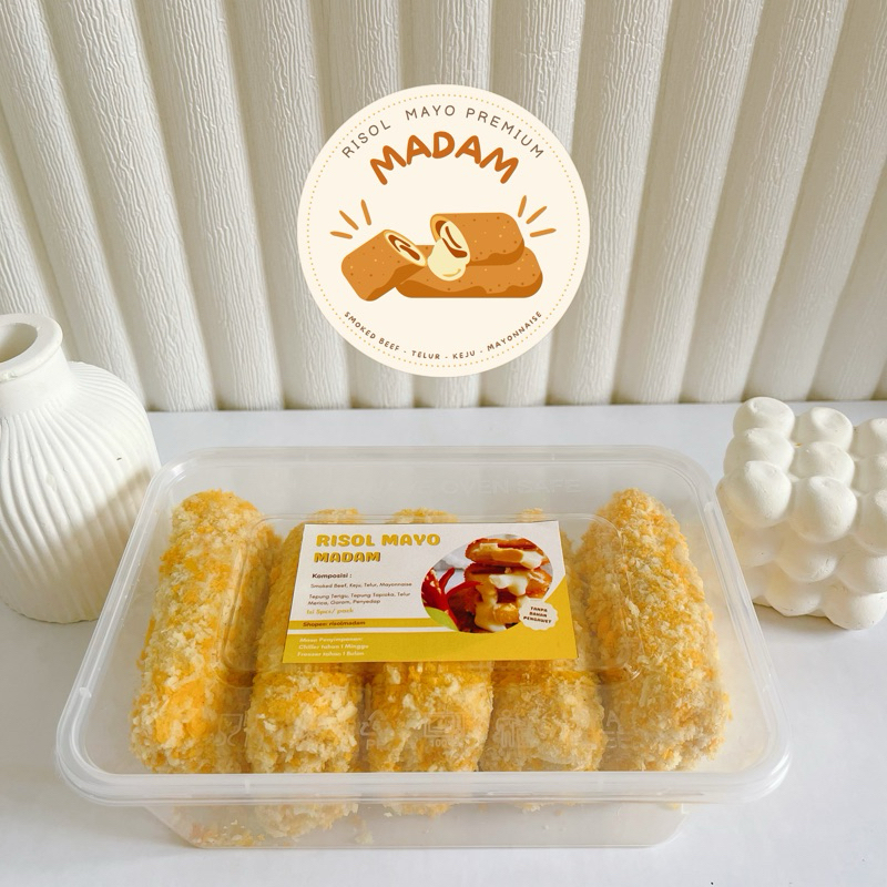 

RISOL FROZEN MADAM 5pcs | Risol Mayo Premium Smoked Beef Keju Telur Mayonnaise