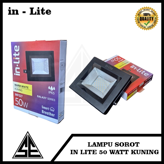 LAMPU SOROT IN LITE 50 WATT KUNING
