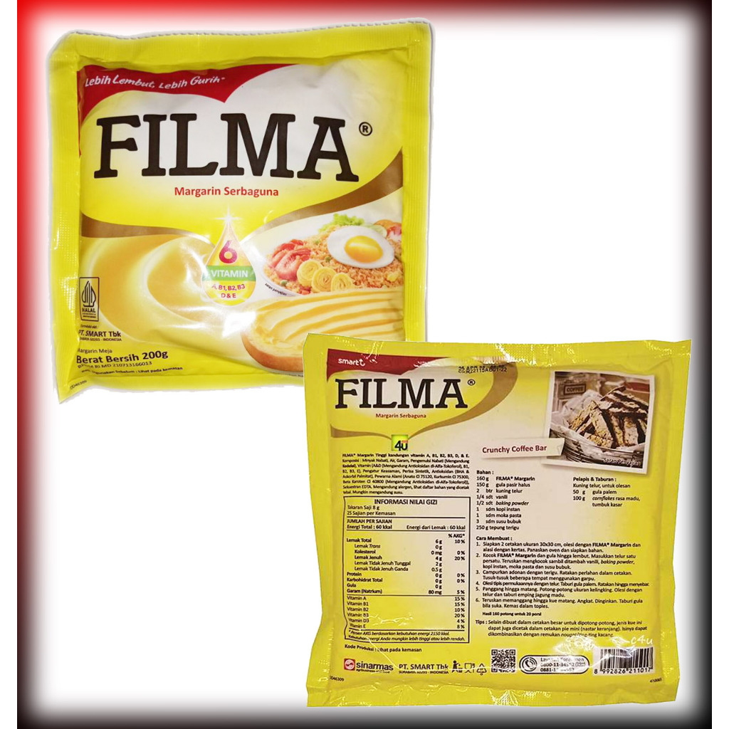 

Filma Margarine Serbaguna 200 Gram