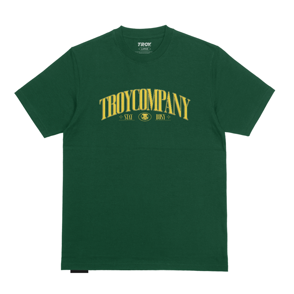Troy Company Tshirt Forest Green Kurva - Kaos Lengan Panjang Kaos Hijau MTD 2780