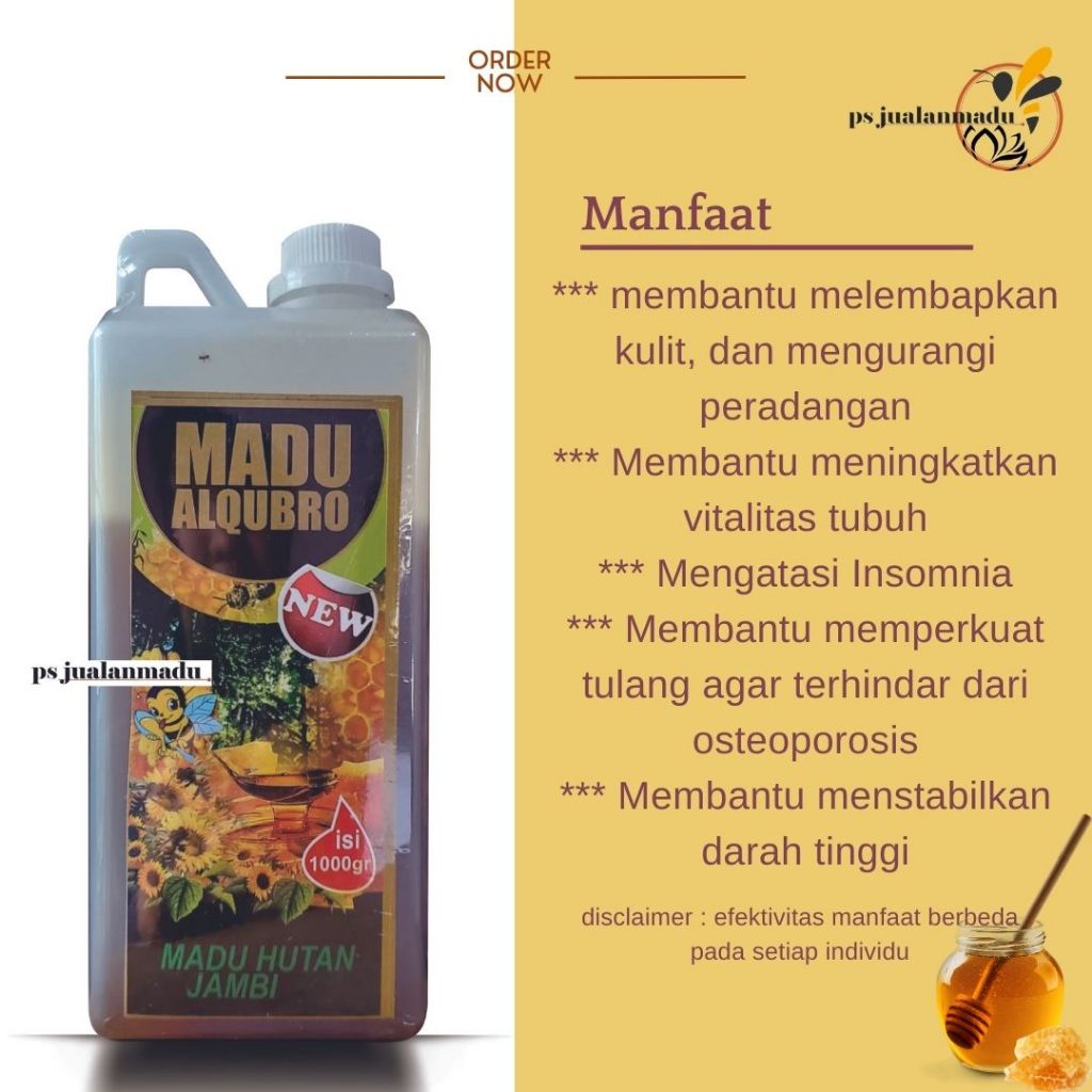 

Madu Al qubro : Hutan Jambi kemasan 1kg