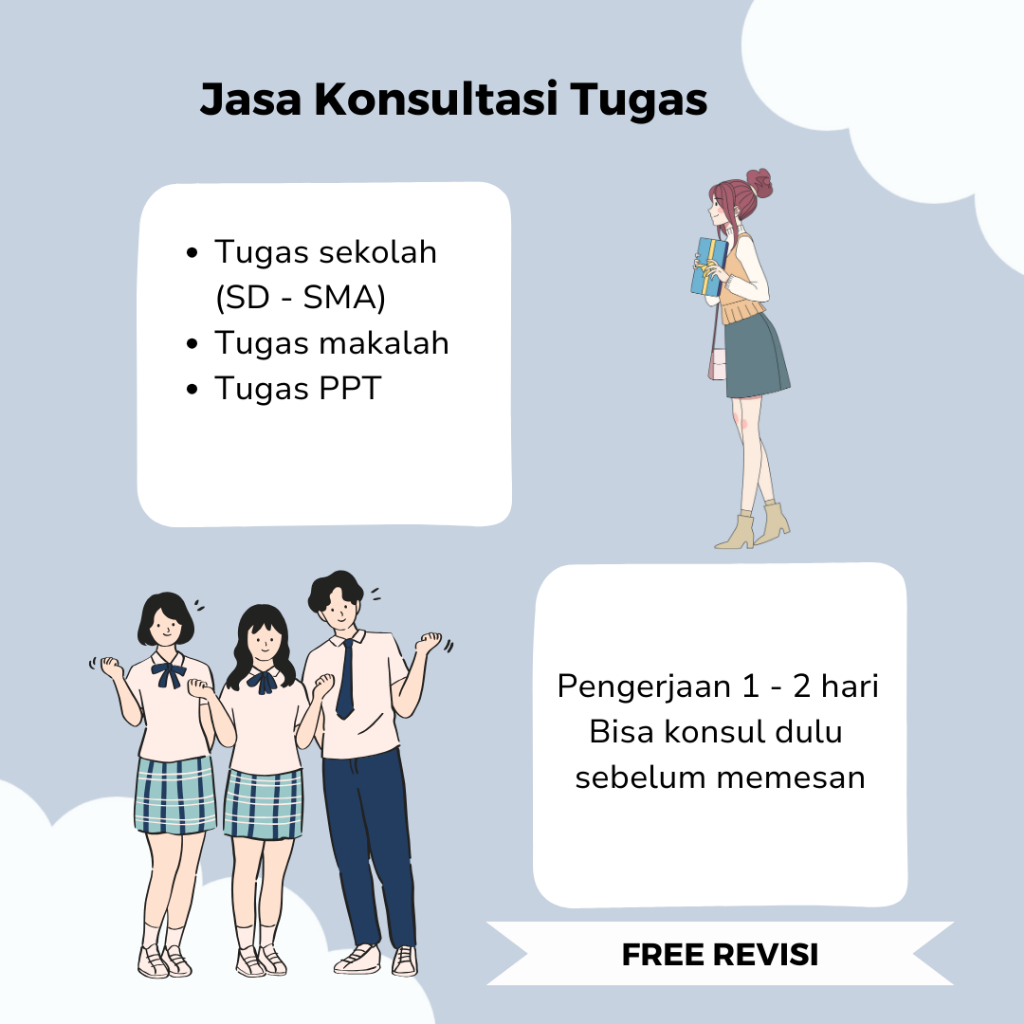 Jasa Konsultasi Tugas Makalah, PPT, Tugas Sekolah