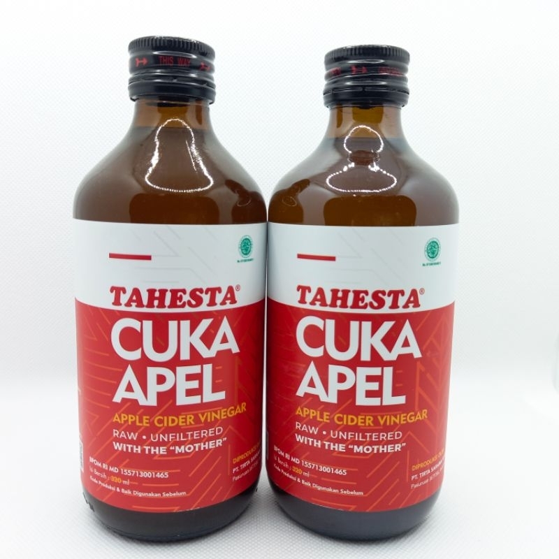 

Cuka Apel TAHESTA 320 ml ORIGINAL HAERBAL KOLESTEROL KADAR GULA DARAH