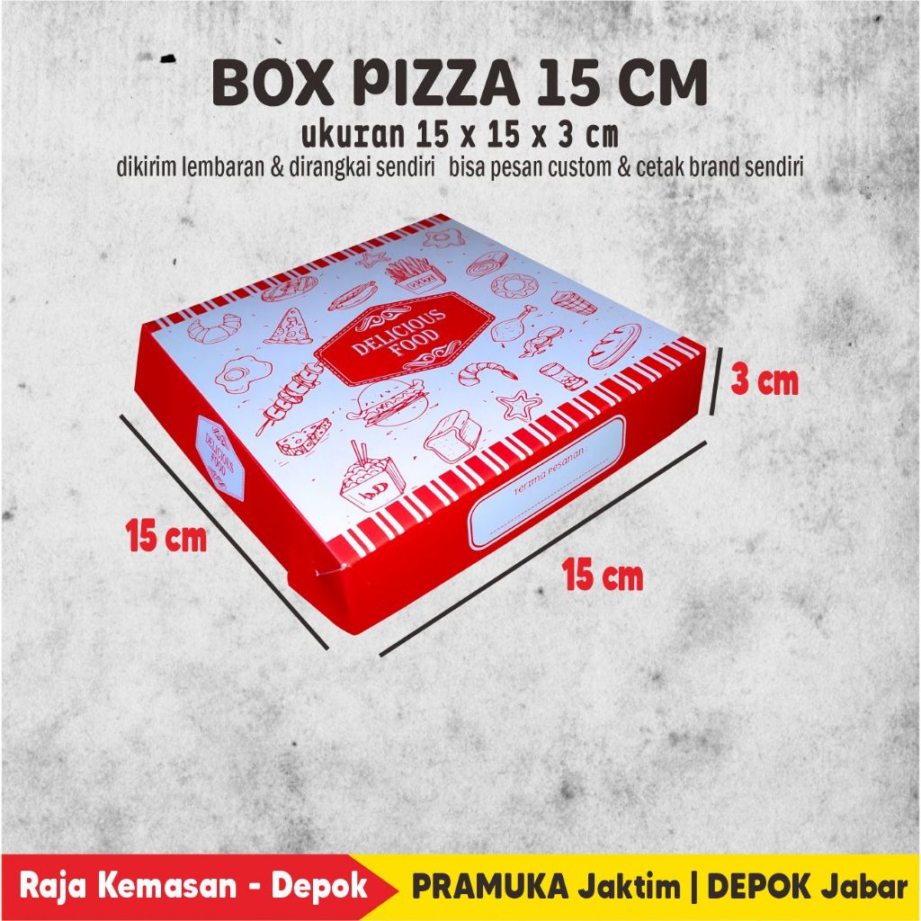 

RB Box Pizza 15 CM DUPLEX (Isi 50 Pcs)