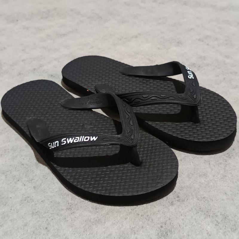 Macam-Macam Sandal Jepit Pria Wanita/Sandal Jepit Sun Swallow Hitam Uk 10-10,5