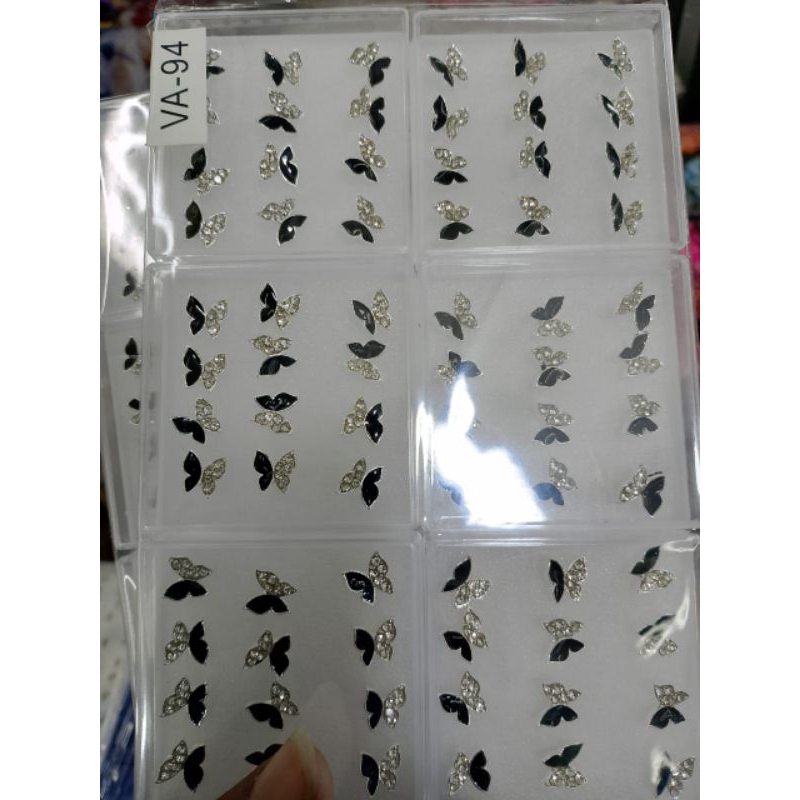 Anting giwang/anting tusuk plastik motif