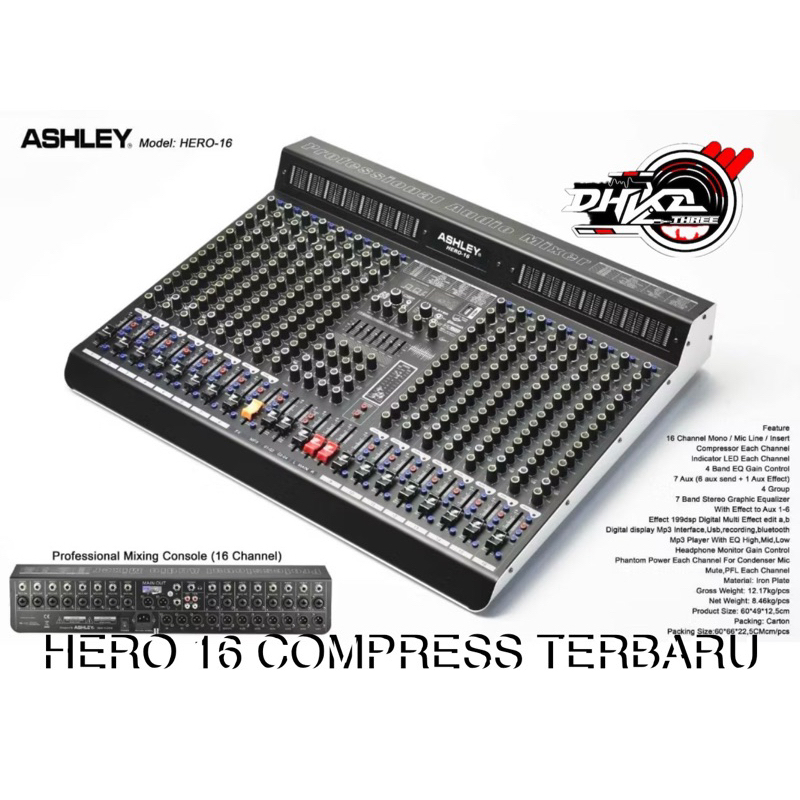 MIXER ASHLEY HERO 16 COMPRESS 2024 / MIXER ASHLEY HERO16 CHANNEL / Mixer Ashley Hero 16 Original bar